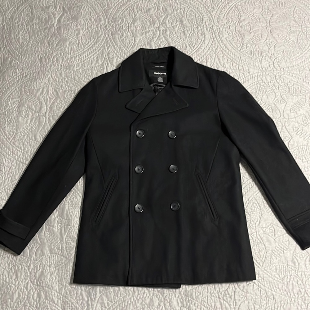 Claiborne Men’s wool pea coat